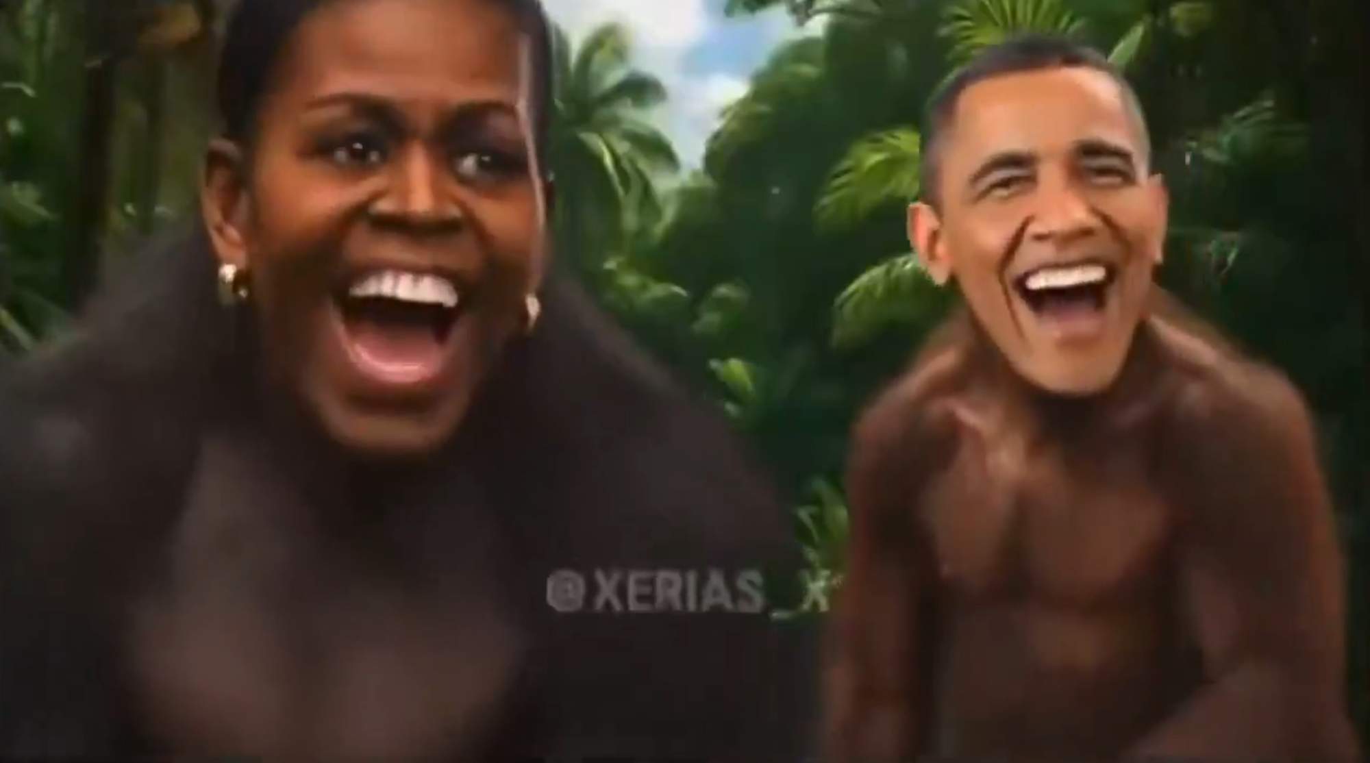 Trump publica un vídeo racista en el que aparecen Barack y Michelle Obama como una pareja de monos