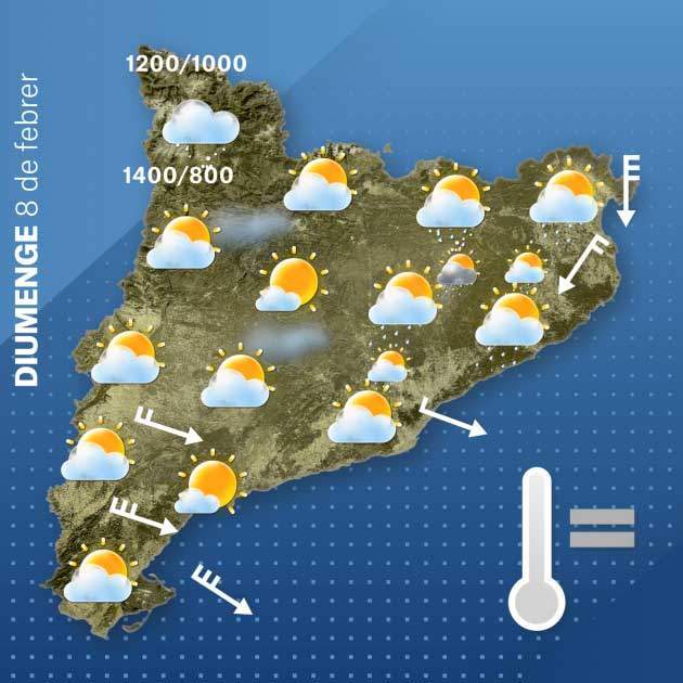 Mapa Catalunya diumenge 07-02