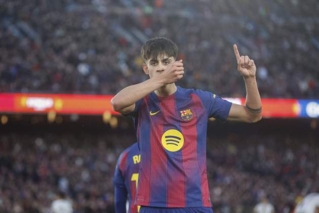 Bernal celebra gol Barça Mallorca / Foto: EFE