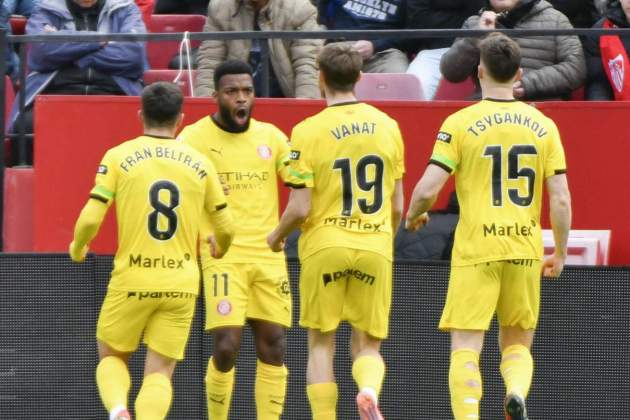 Sevilla Girona celebranción gol EFE Sevilla Girona celebranción gol EFE