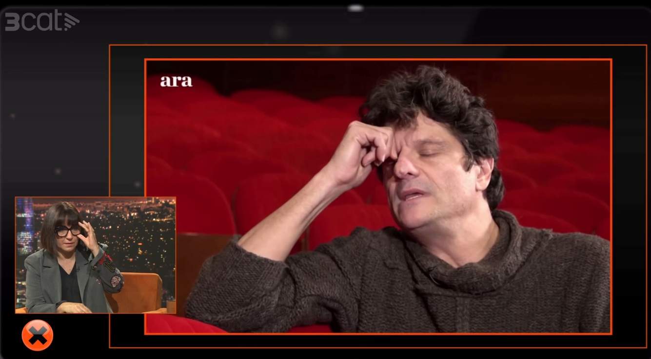 Judith Colell, escoltant Joel Joan 3Cat