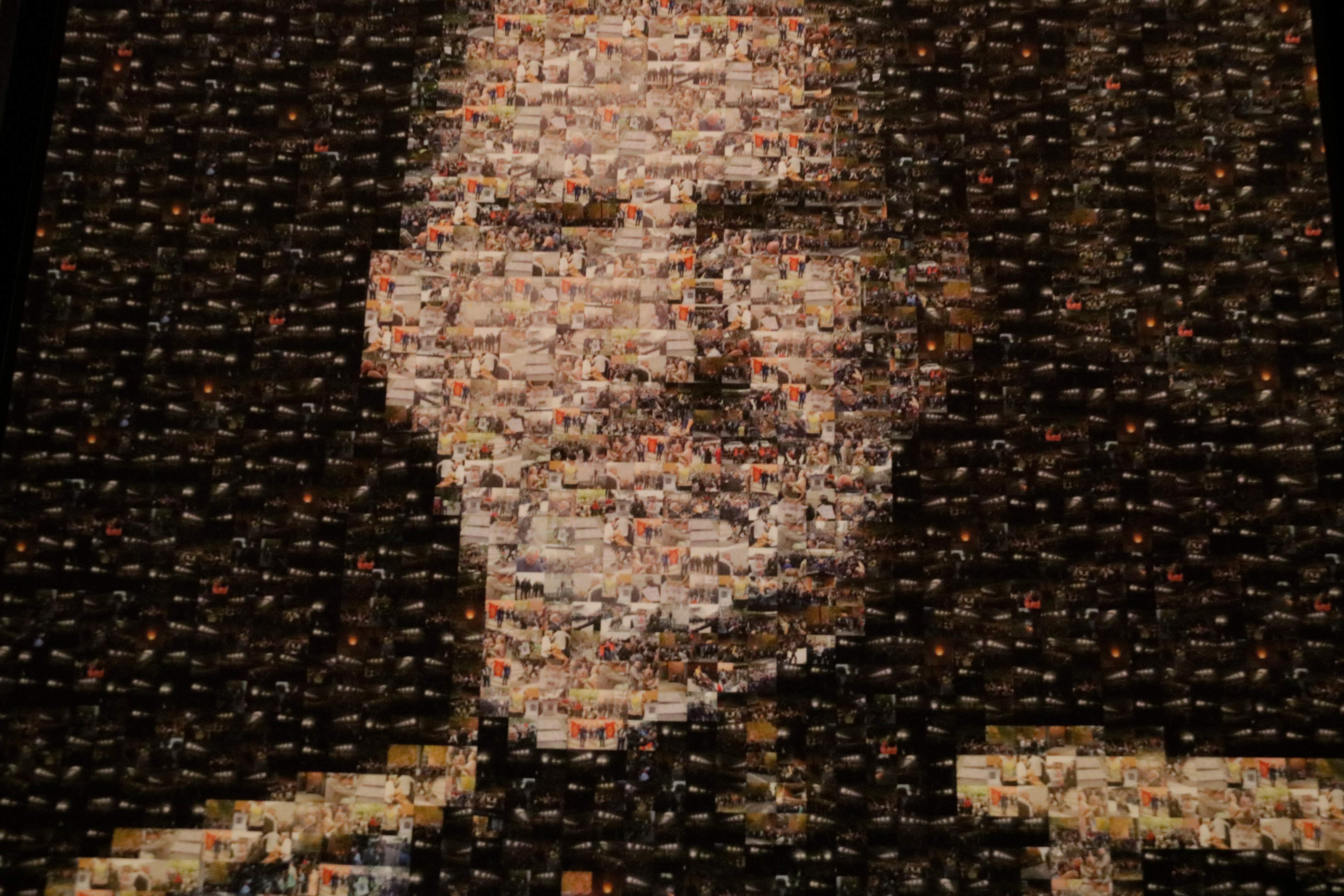 El juzgado obliga a Girona a retirar el mosaico de Felipe VI hecho con fotos del 1-O