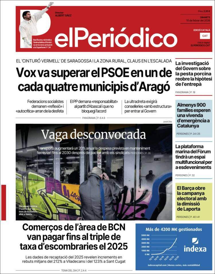 'El Periódico', 10 de febrero de 2026