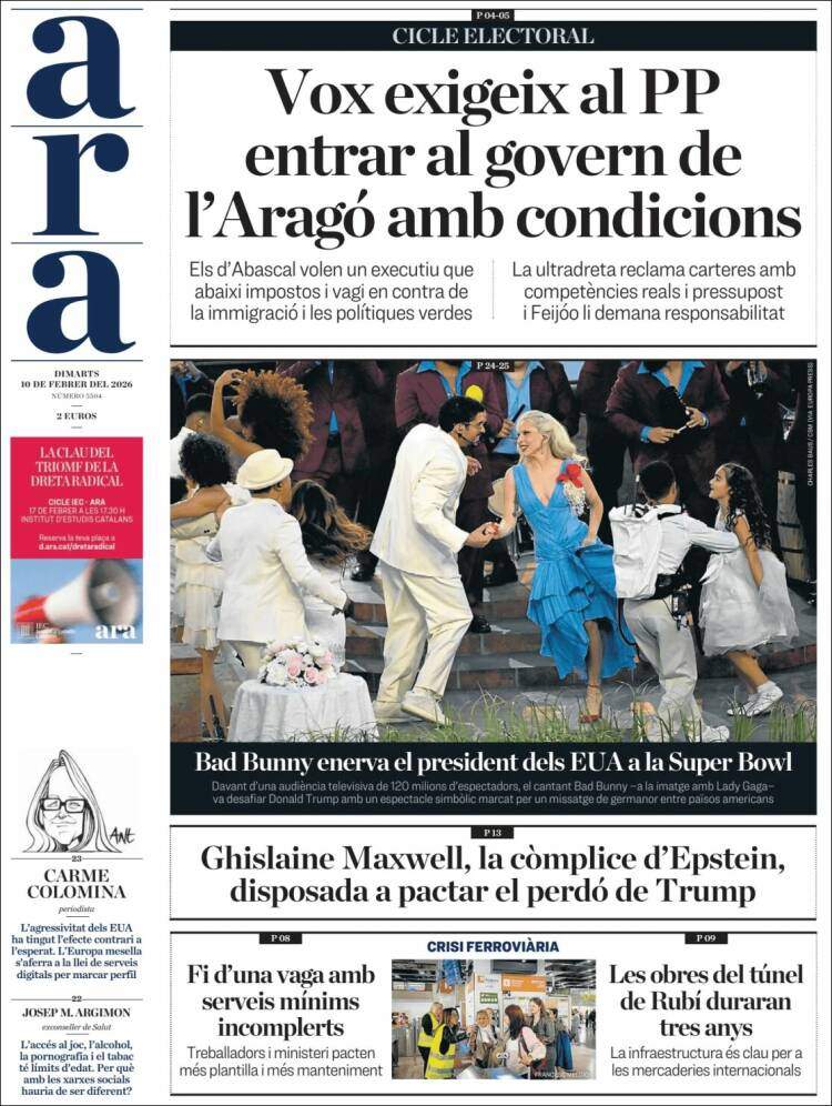 'Ara', 10 de febrero de 2026