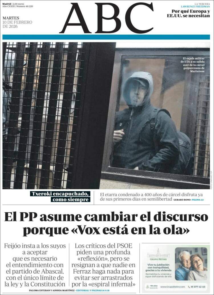 'ABC', 10 de febrero de 2026