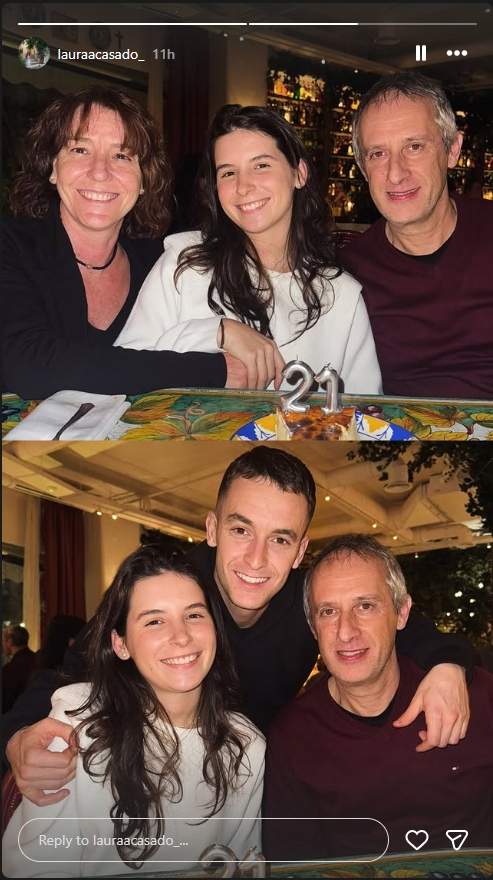 Els pares i la germana de Marc Casadó / Instagram