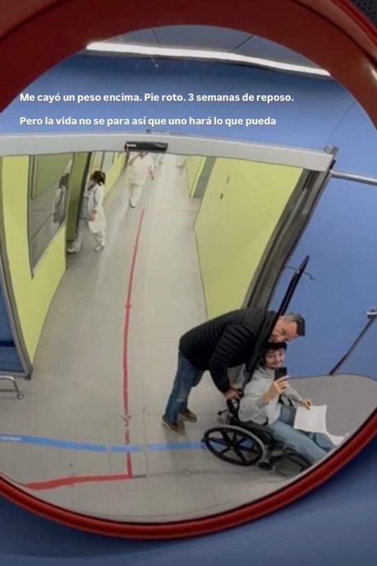 Max Navarro se rompe el pie / Instagram