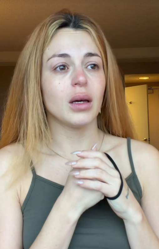 Júlia Pericas muy emocionada horas antes de salir a bailar a la Super Bowl / TikTok 