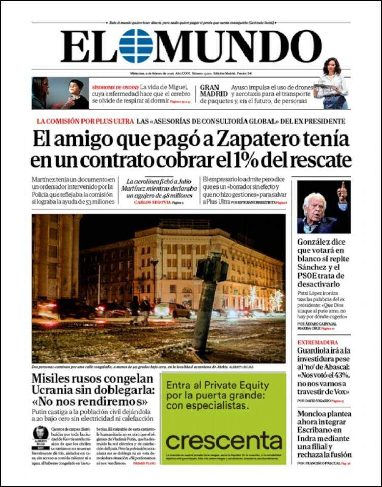 'El Mundo', 11 de febrer de 2026