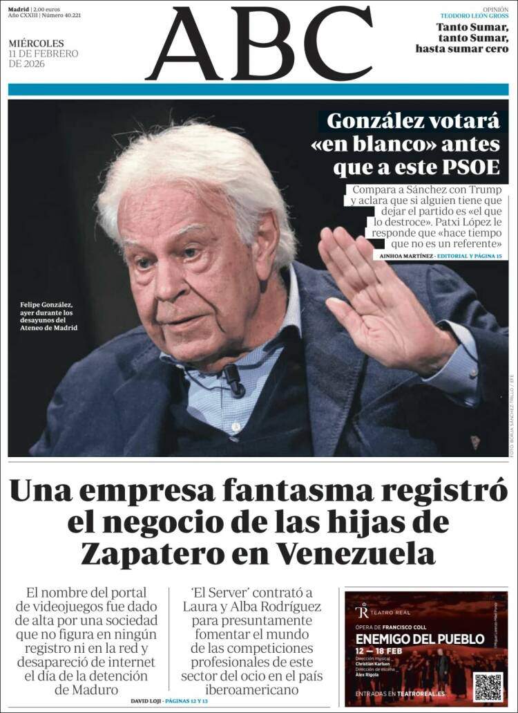 'ABC', 11 de febrer de 2026