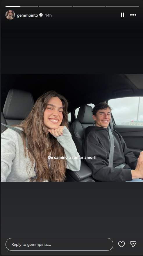 Gemma Pinto y Marc Márquez de camino a adoptar un perro / Instagram