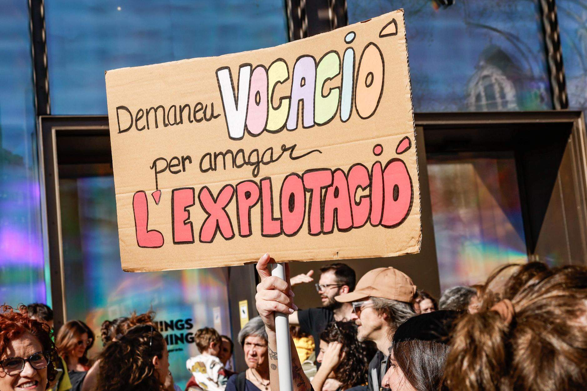 manifestación huelga educación maestros docentes profesores barcelona carlos baglietto elnacional (3)