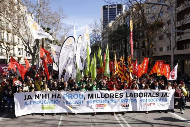 manifestació vaga educació mestres professors docents carlos baglietto 