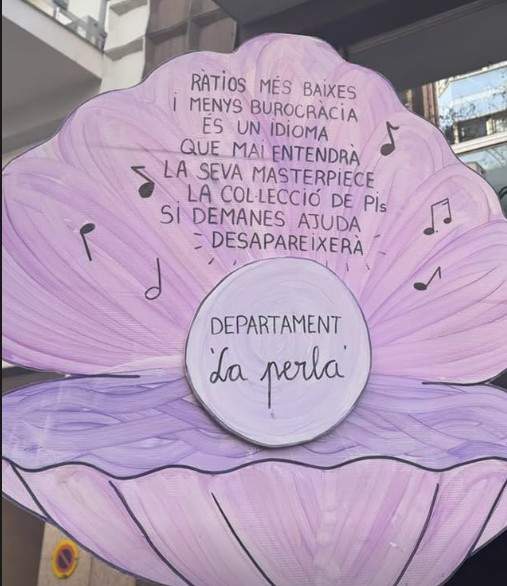 Pancarta la perla rosalia 