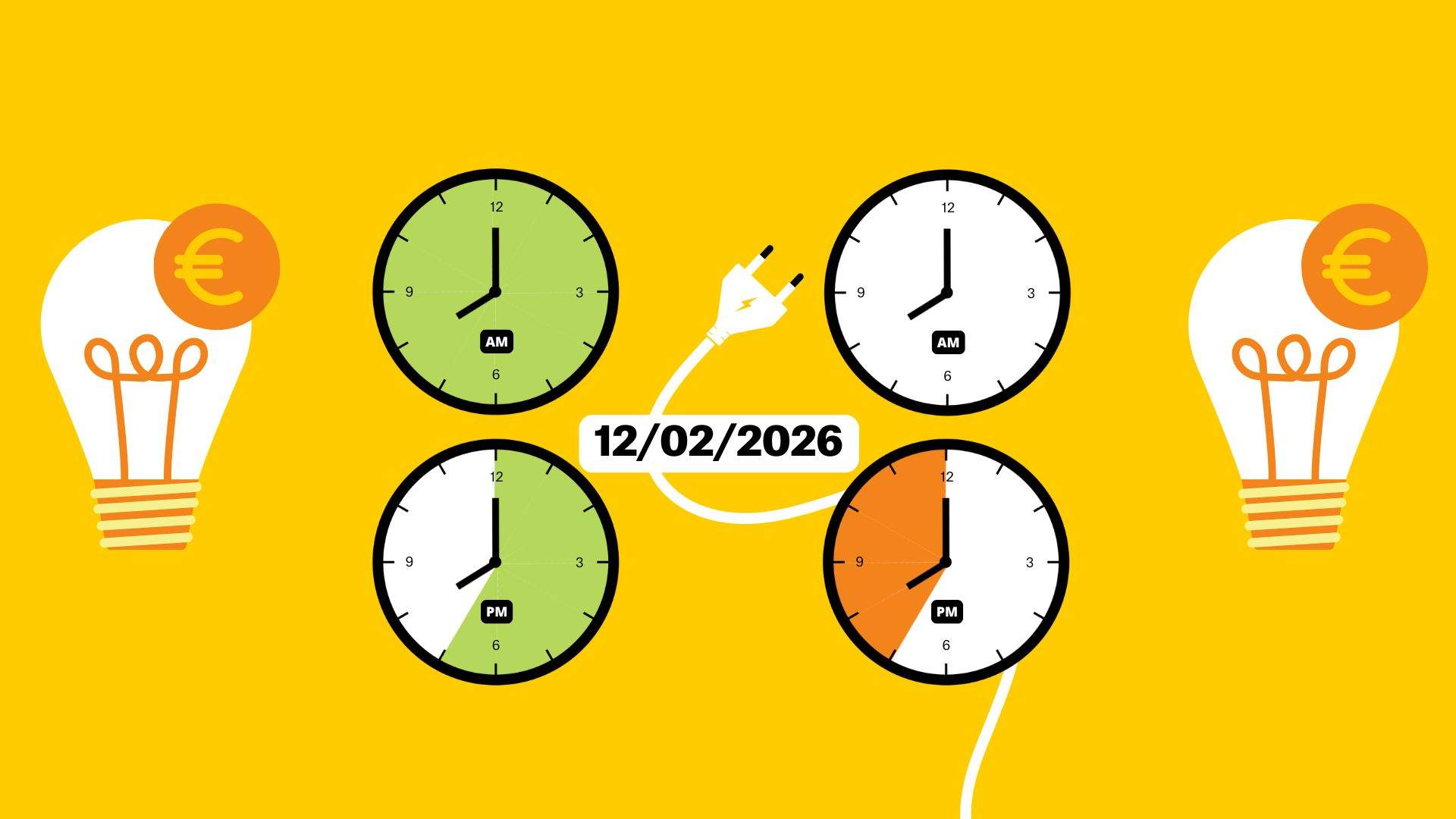 Precio de la luz de hoy, 12 de febrero, por horas: ¿cuándo es más barato poner la lavadora?