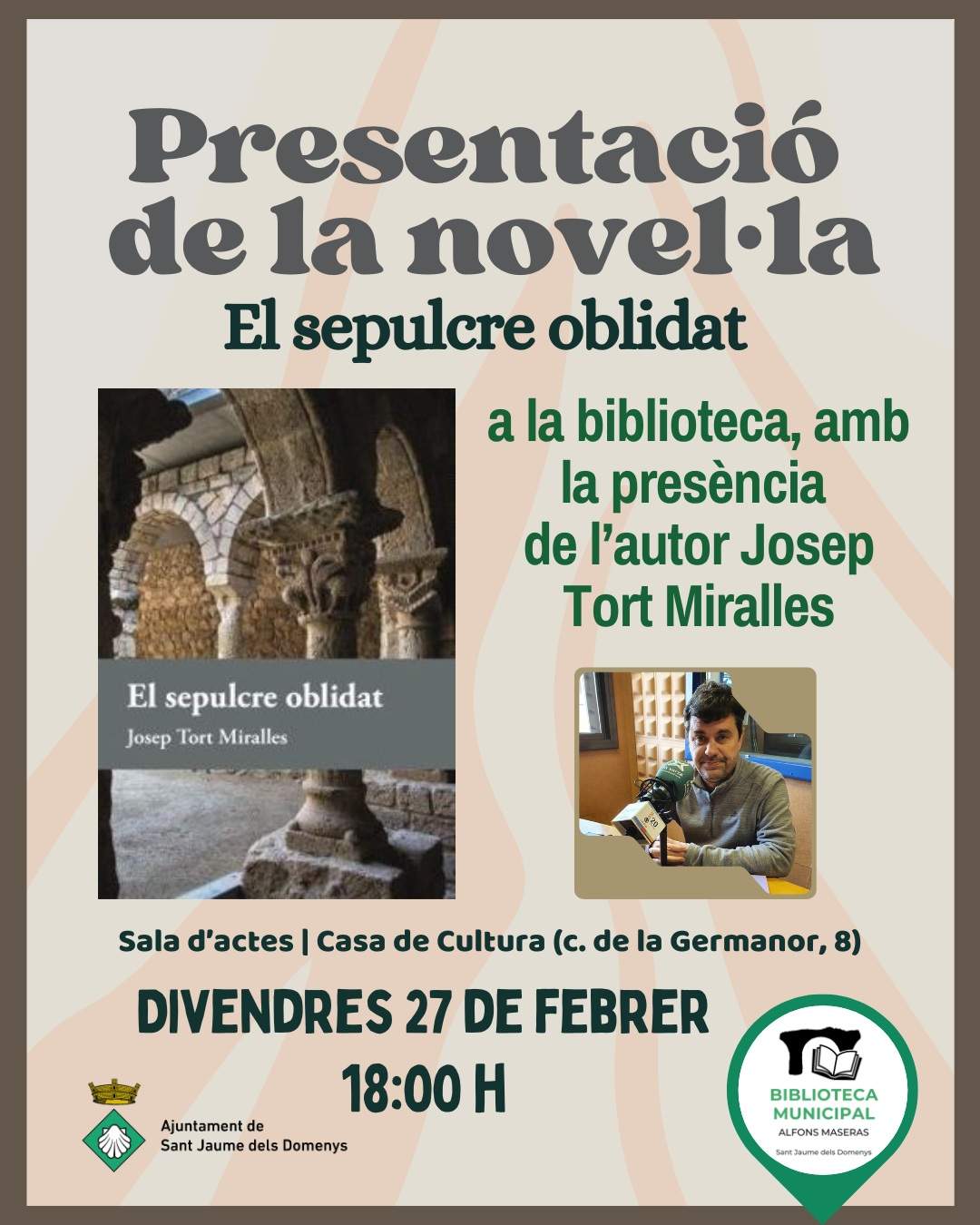 Presentació del llibre "El sepulcre oblidat" de Josep Tort Miralles