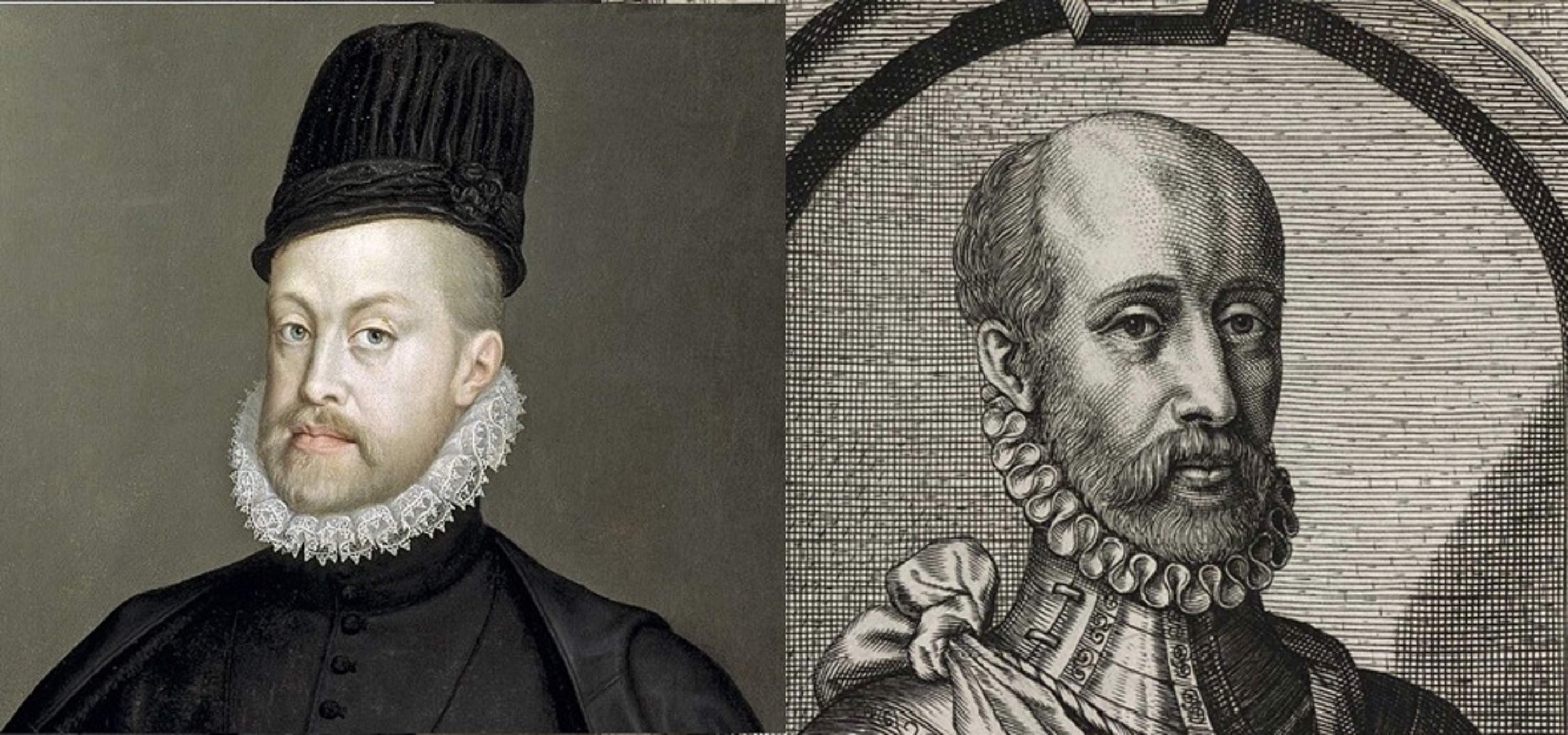 Felip II i Alonso de Vargas. Font Museu del Prado i Reial Acadèmia d'Història