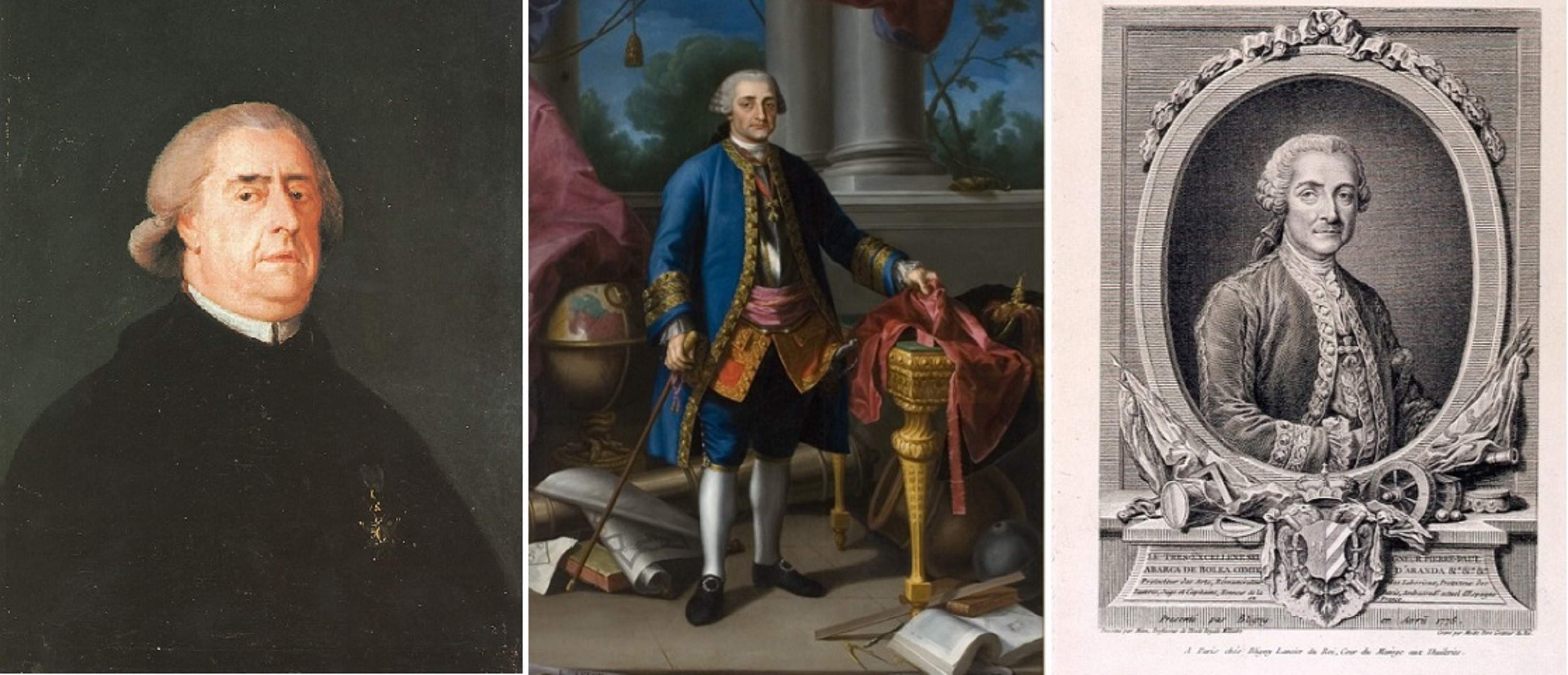 Pignatelli, Aranda i Ricla. Font Wikimedia Commns