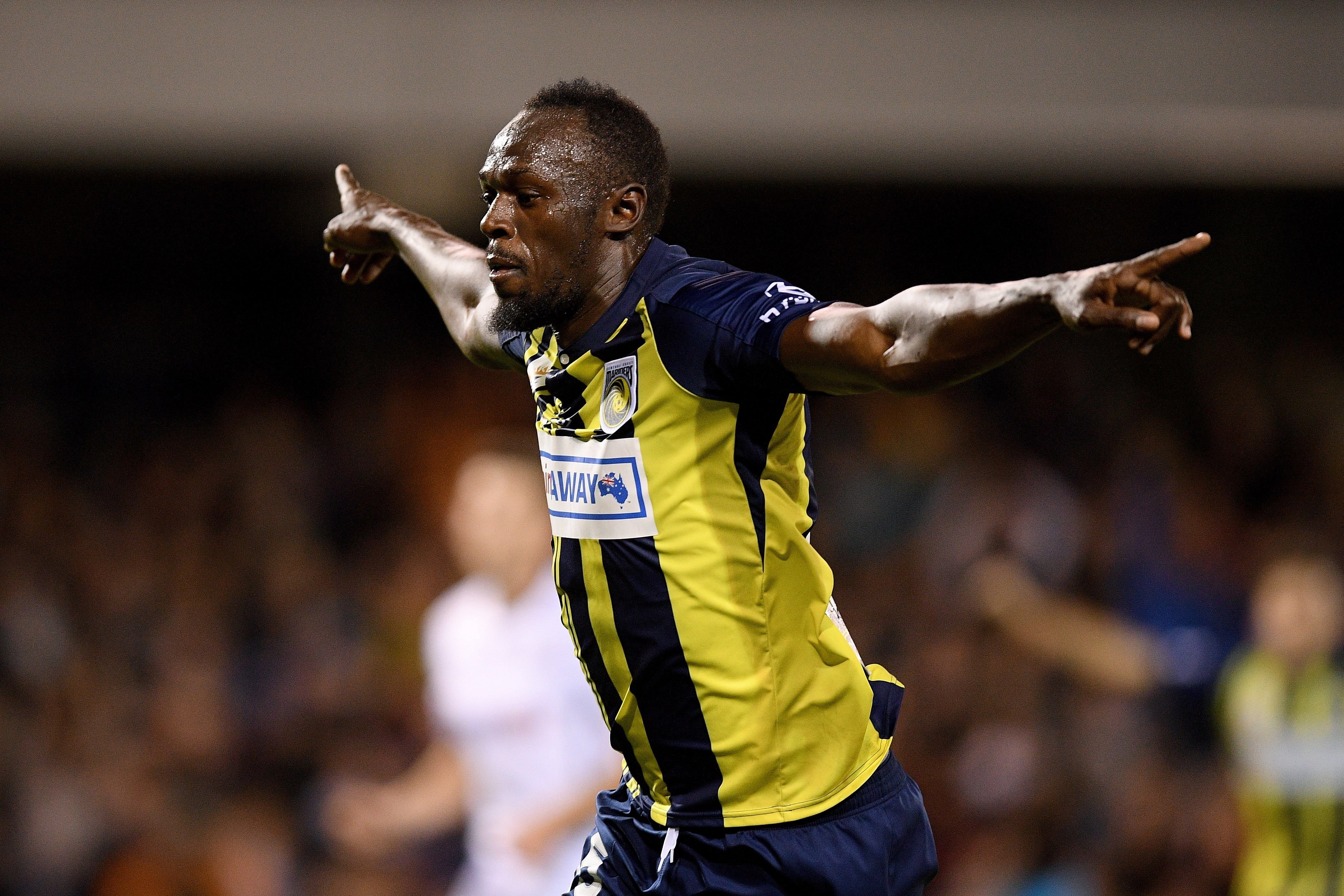VÍDEO: Els primers gols d'Usain Bolt com a futbolista professional