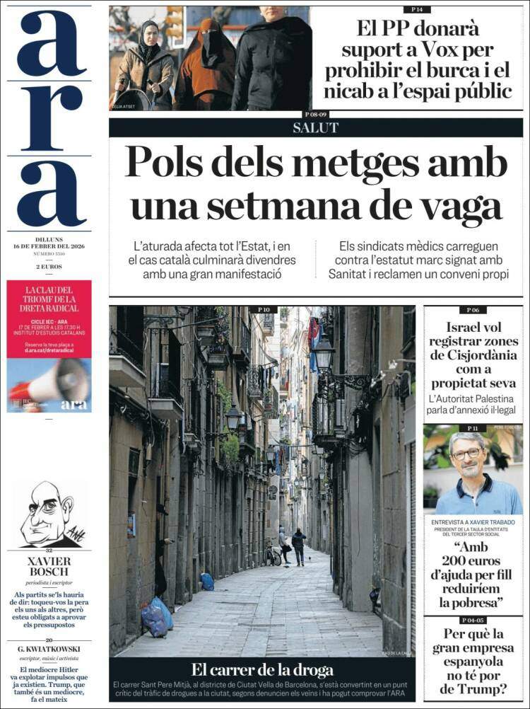 'Ara', 16 de febrero de 2026