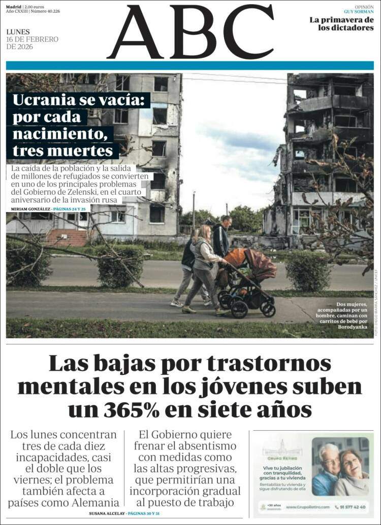 'ABC', 16 de febrero de 2026