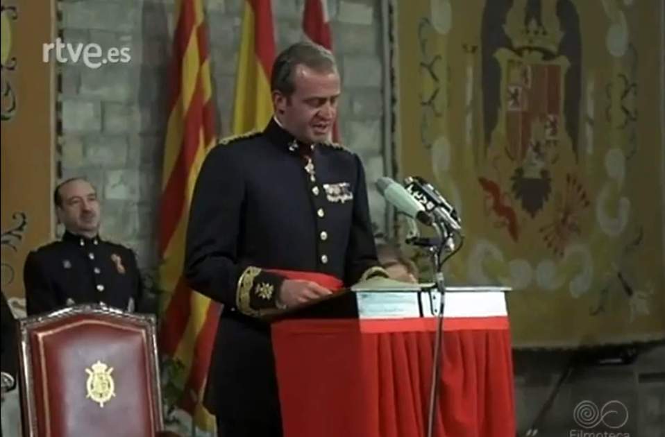 Joamn Carles a Barcelona 1976