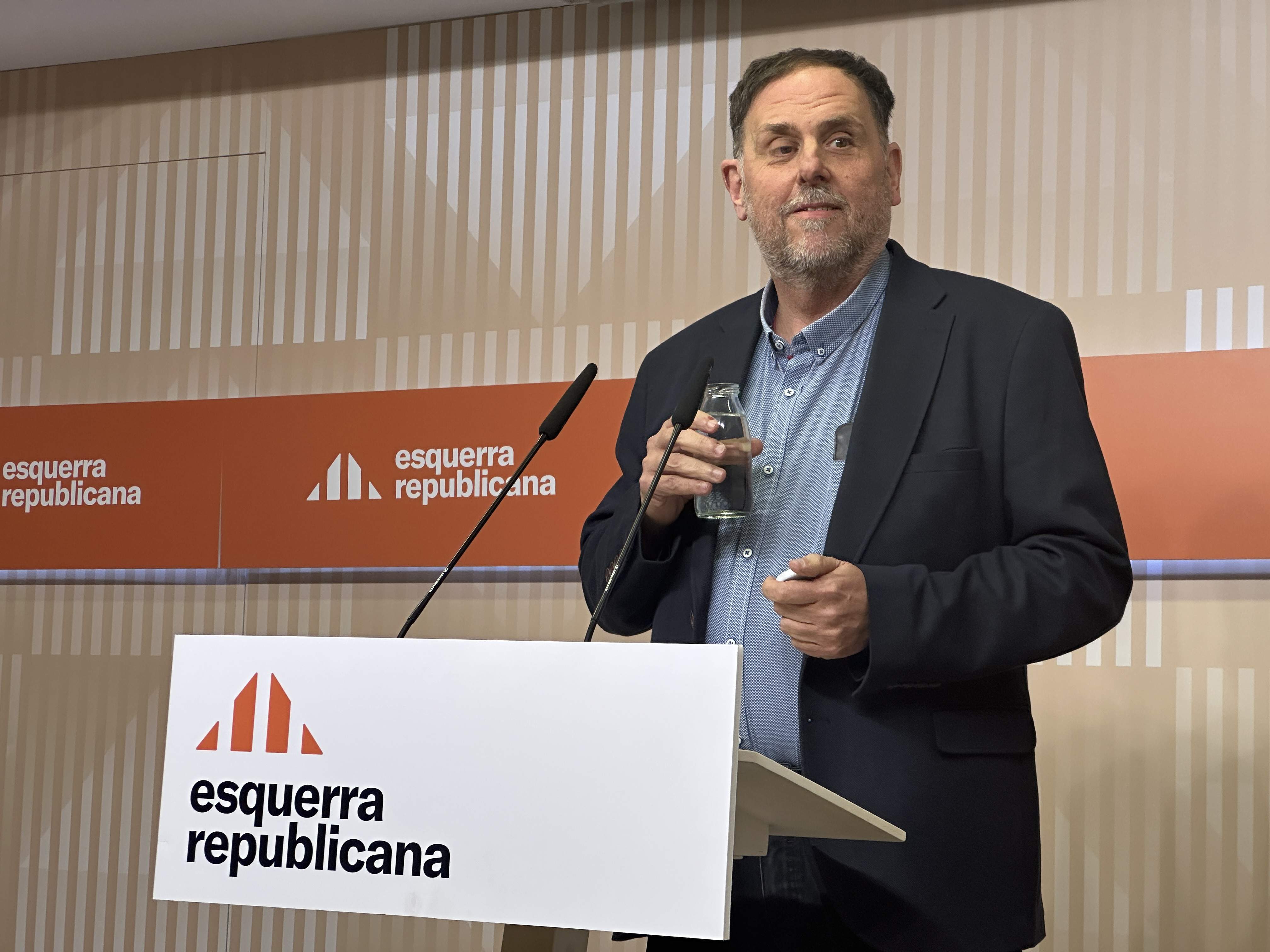 Junqueras confirma que ERC retira la proposición sobre IRPF y remite el acuerdo a enmiendas a la financiación