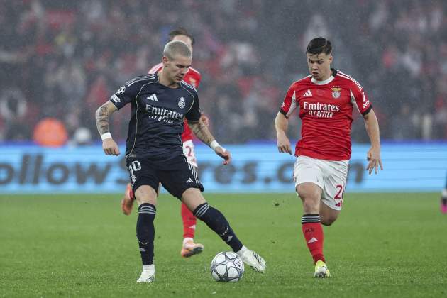 Benfica y Real Madrid, durante el duelo de Champions League / Foto: Europa Press