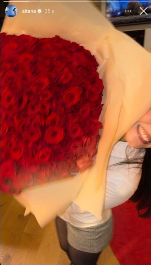 El ramo de flores que Plex le ha regalado a Aitana por San Valentín / Instagram El ramo de flores que Plex le ha regalado a Aitana por San Valentín / Instagram