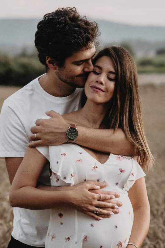 El Jordi Ramoneda i l'Alba Gutiérrez, quan ella estava embarassada de la seva primera filla IG