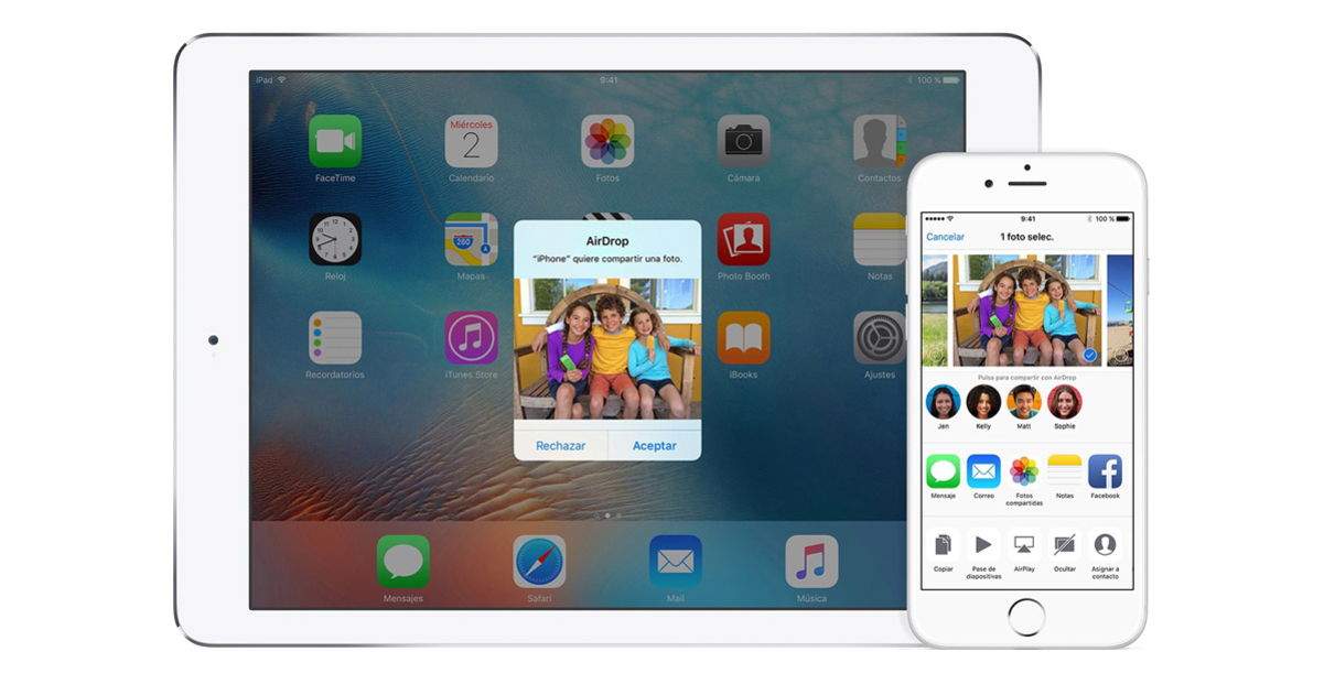 Comparte archivos rápidamente entre tu iPhone, iPad, iPod o Mac con AirDrop