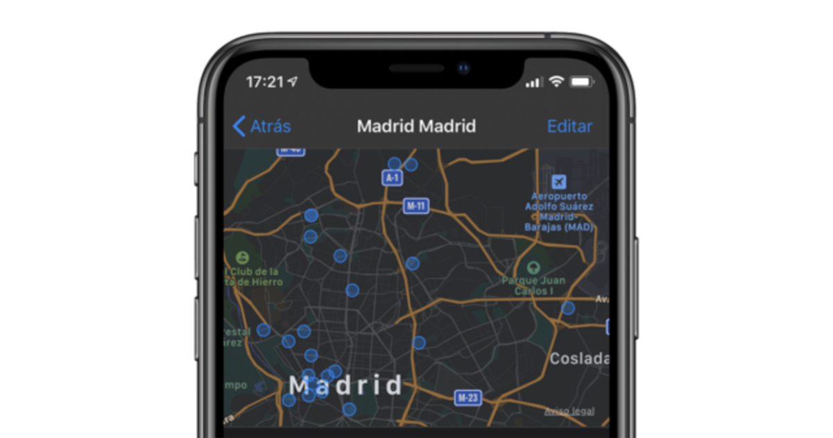 Com saber els llocs en els quals has estat des de l'iPhone