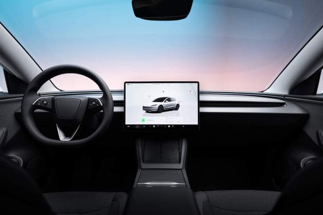 Interior del Tesla Model 3