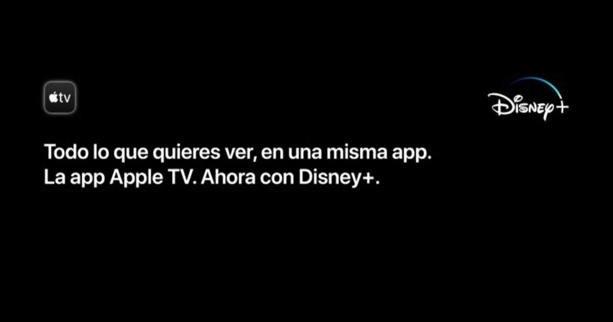 Disney+ se integra en la app TV de Apple