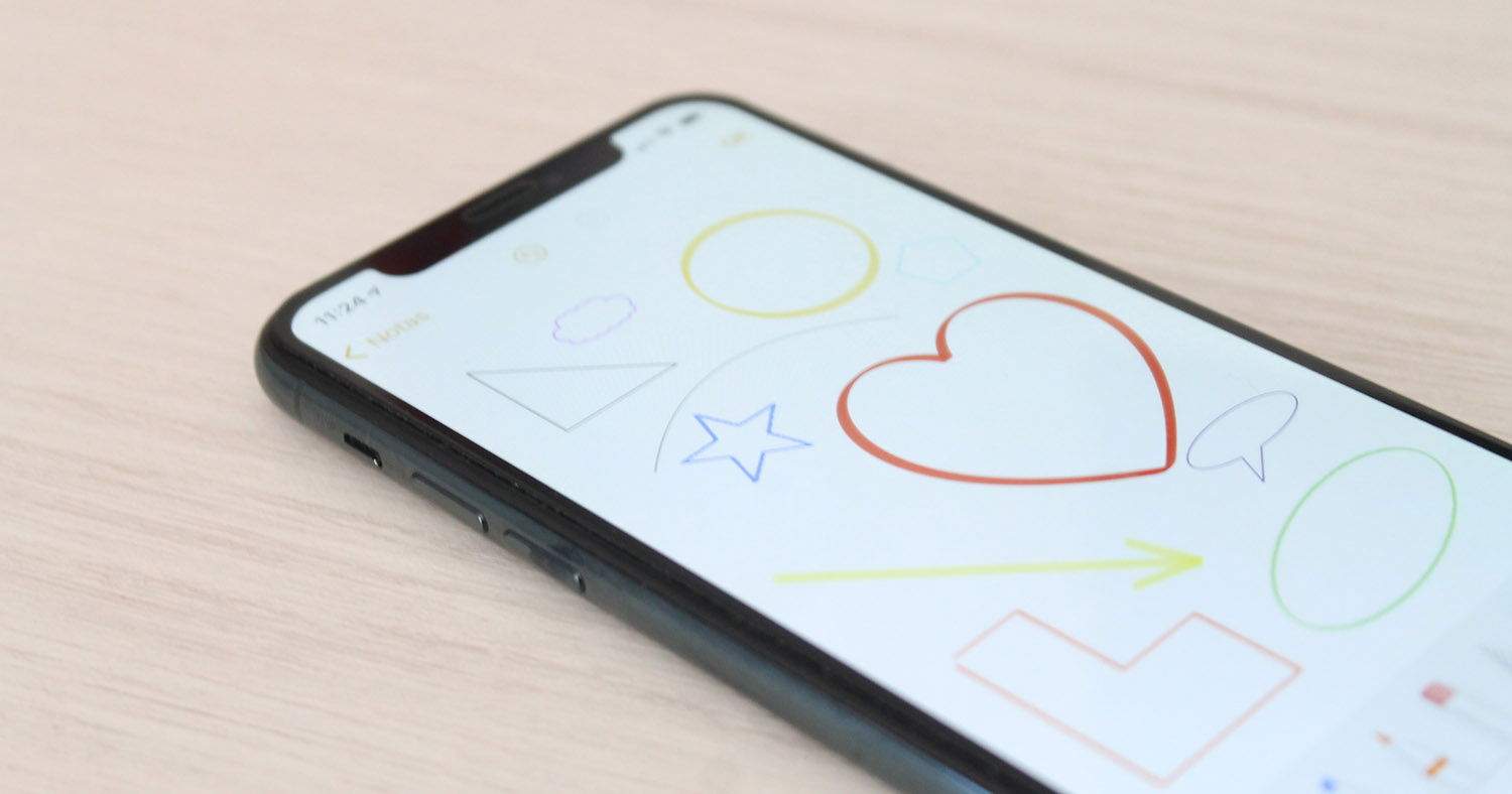 Cómo dibujar perfectamente flechas, figuras o curvas en iOS 14