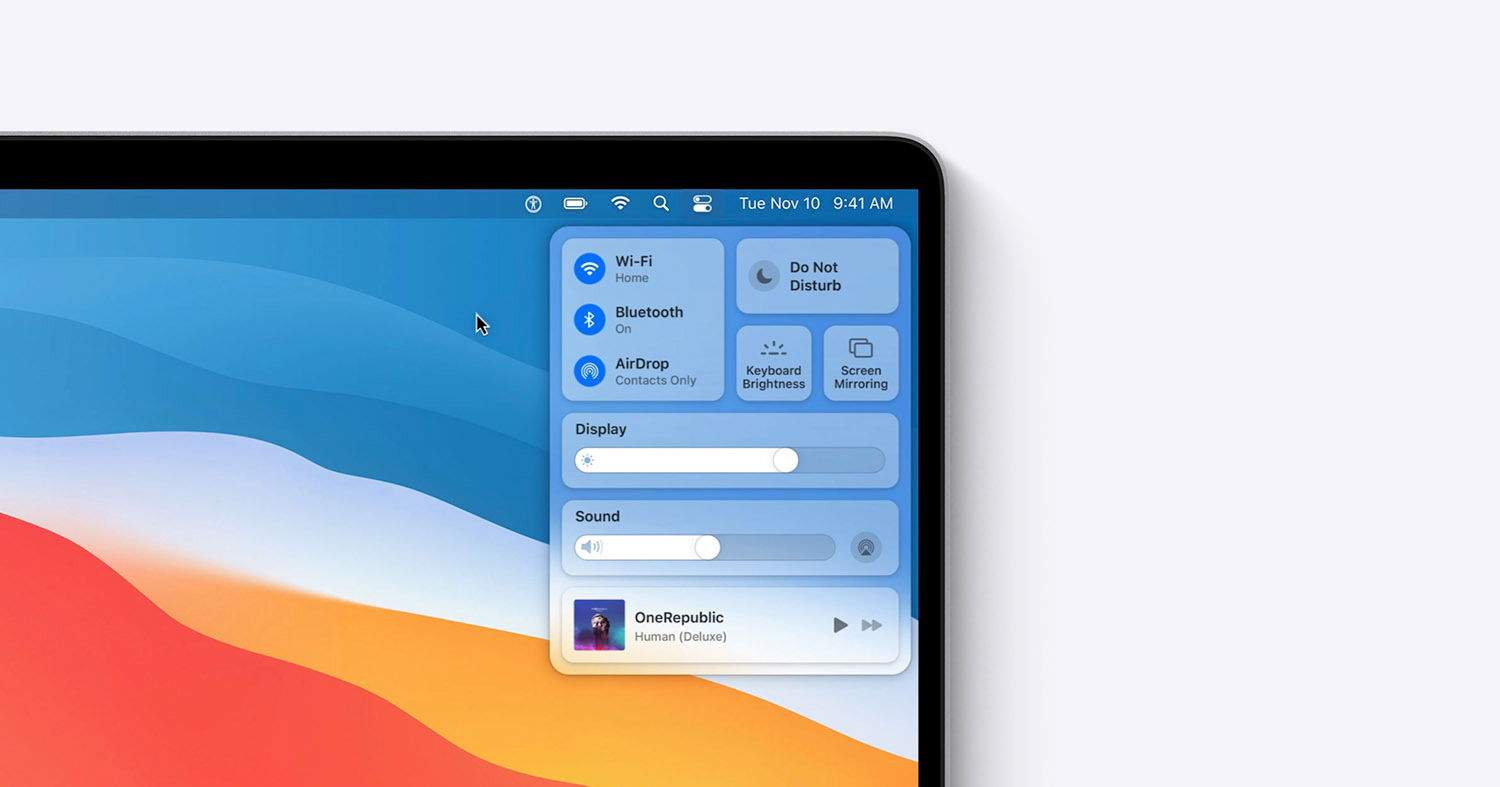 Com usar i editar el Centre de control de macOS