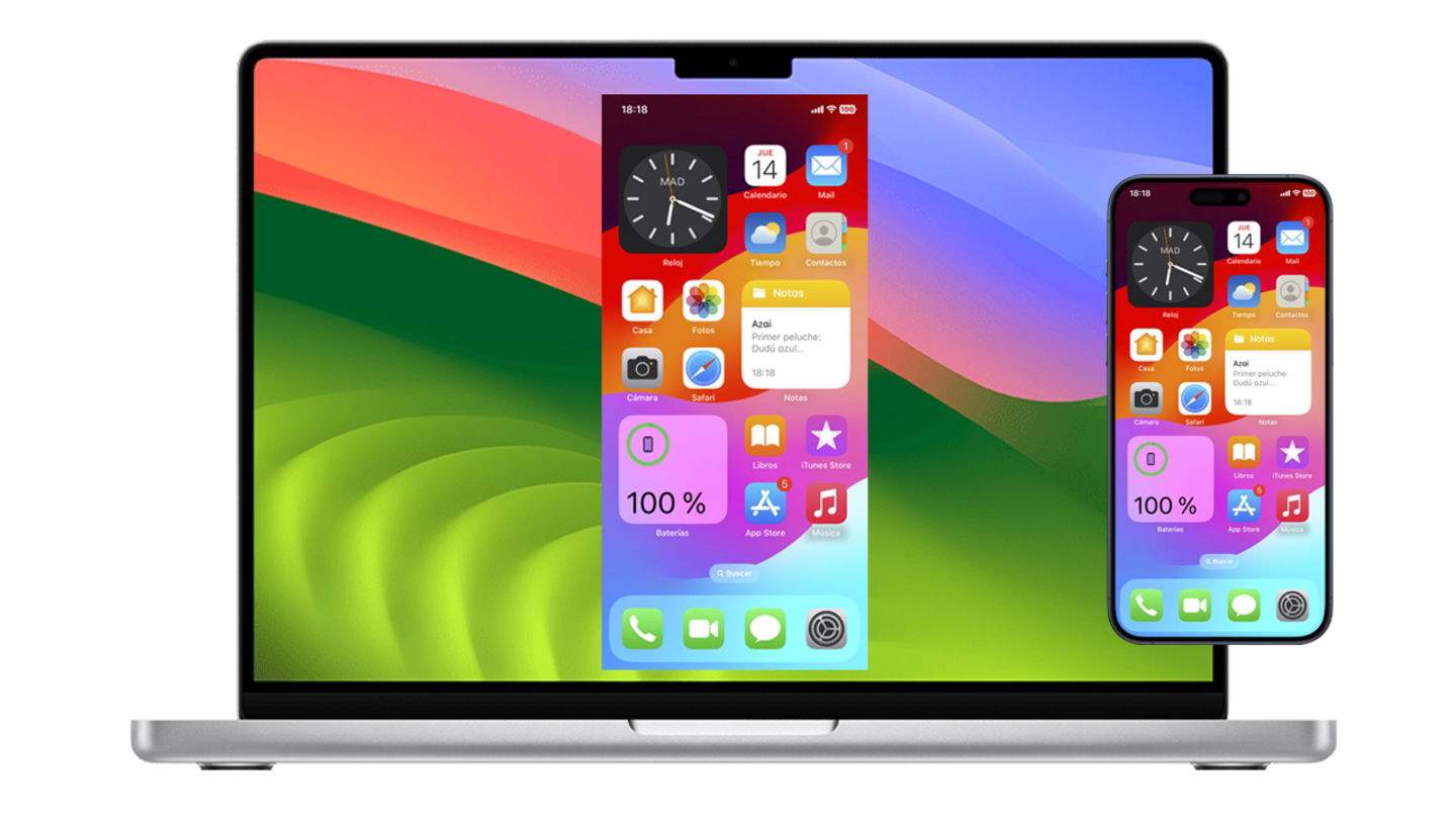 Cómo ver la pantalla del iPhone o iPad en el Mac