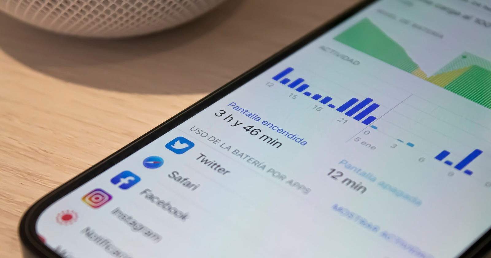 Com veure les hores de pantalla encesa a l'iPhone