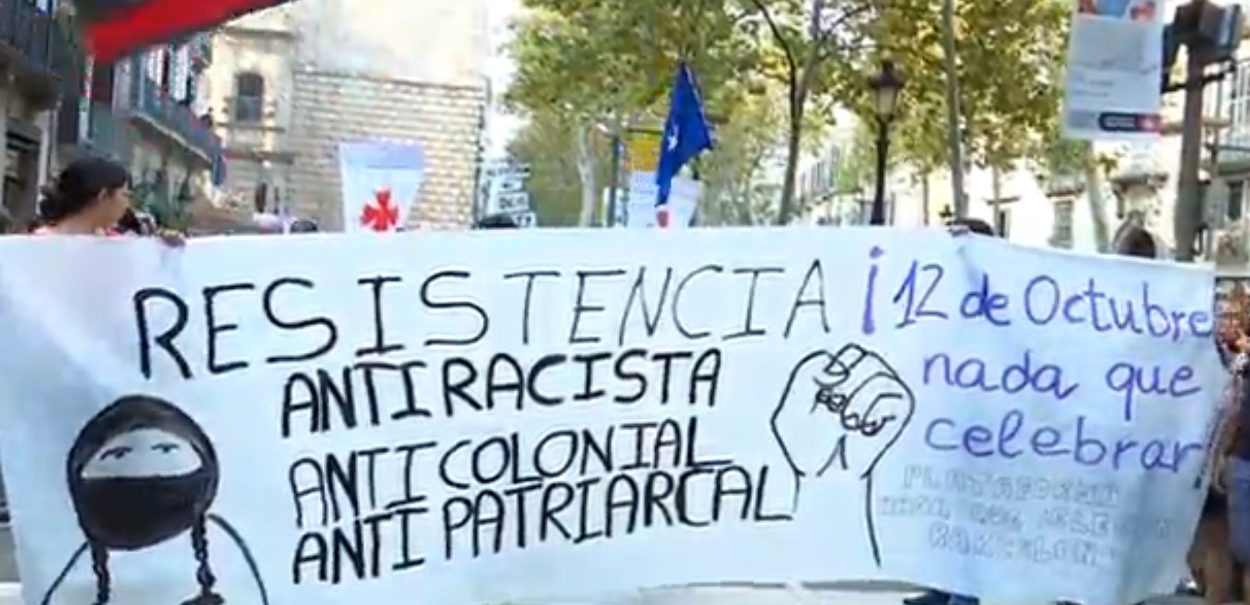 Manifestación indigenista: "No nos descubrieron, nos invadieron"