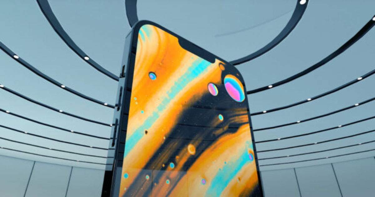 Esta imagen compara el notch del iPhone 13 con el del iPhone 12