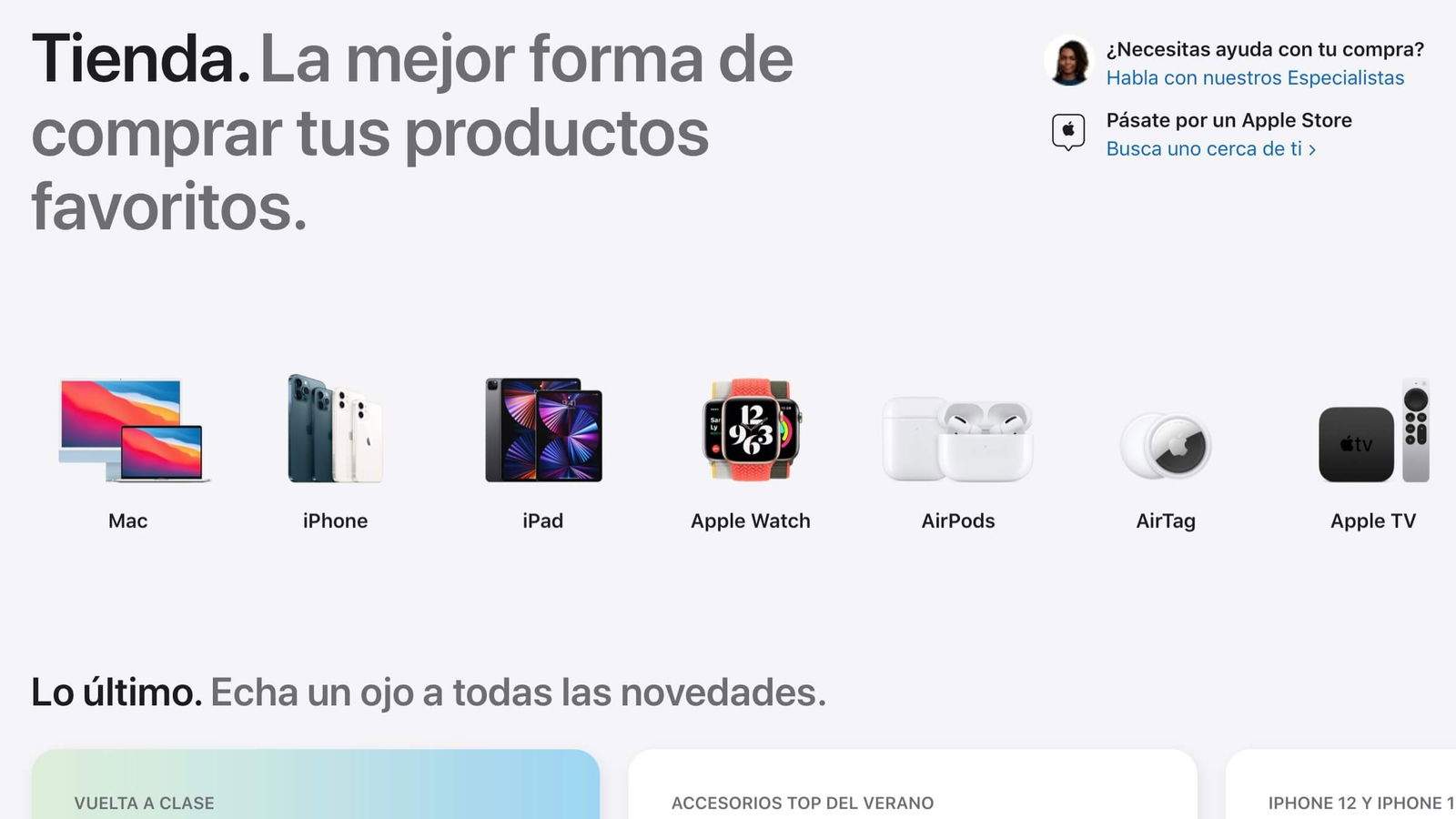 Apple renueva el diseño de la Apple Store Online a lo grande