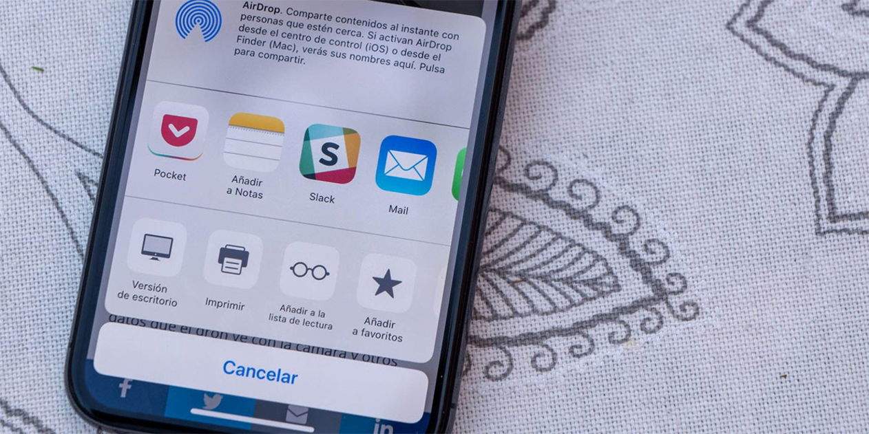 Menú Compartir en iOS: activa els suggeriments de persones per contactar amb elles