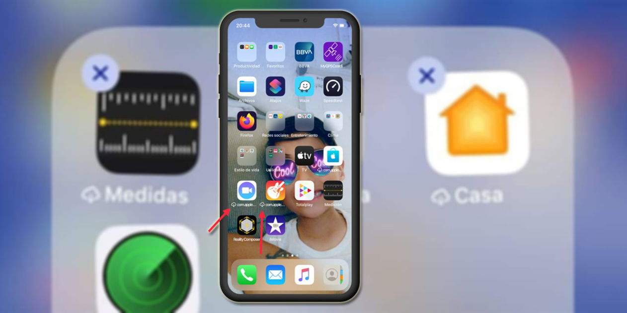Què és el símbol del núvol a iOS i com treure'l del nom d'una app