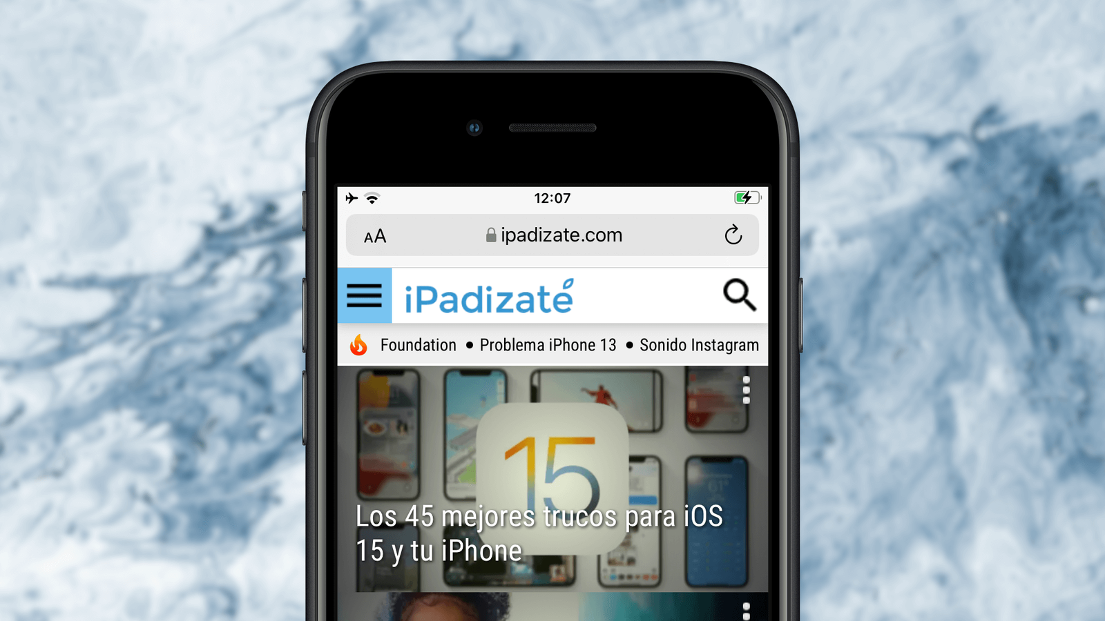 Com tornar a posar la barra d'adreces de Safari a dalt a iOS 15