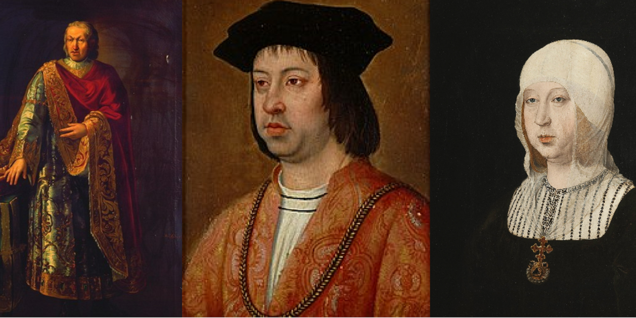 El partido aragonés. Retratos coetáneos de Juan II de Aragón, el princep Ferran y la princesa Isabel