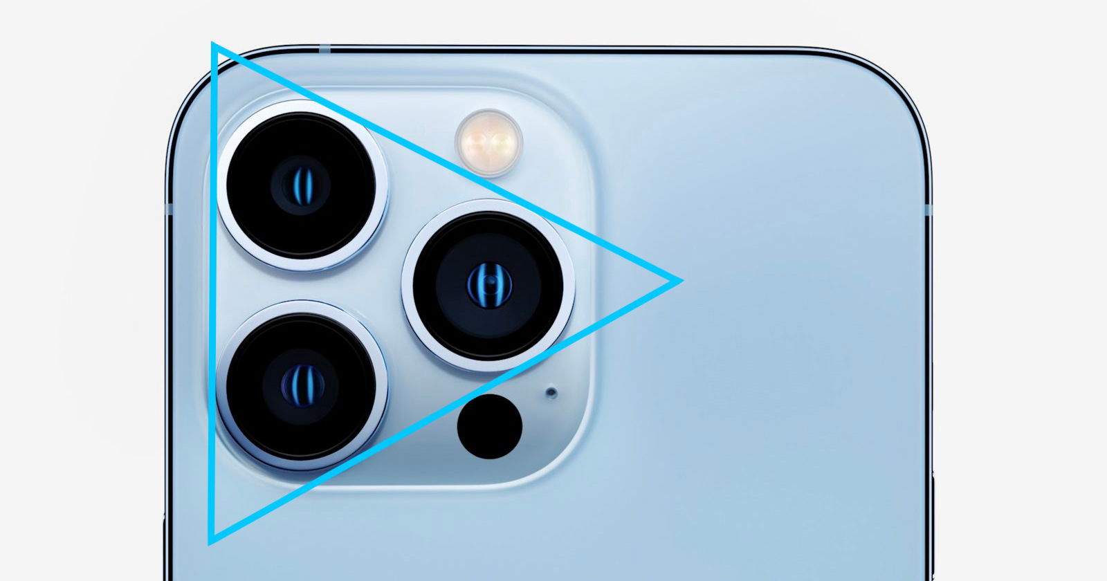 ¿Por qué las cámaras del iPhone tienen forma de triángulo?