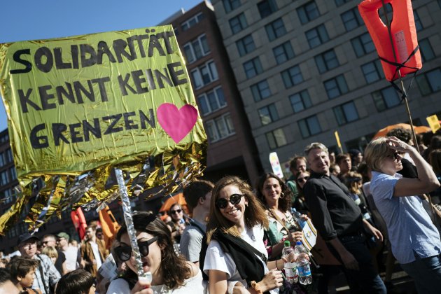 manifestació antifeixista Berlin EFE