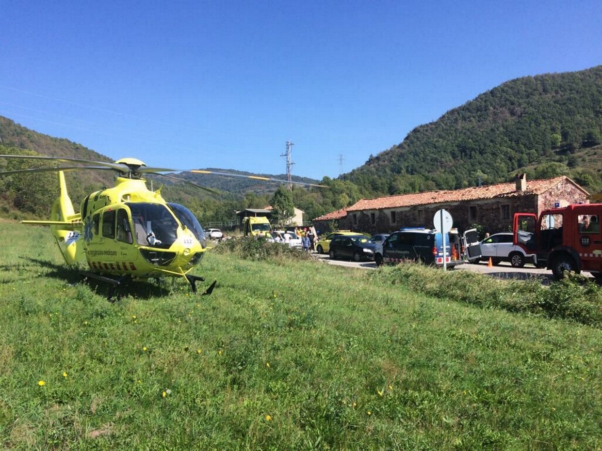 Una dona, en estat crític per un accident d'escalada a Gombrèn