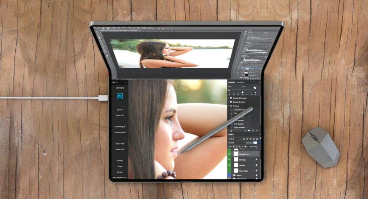 Com seria un MacBook amb pantalla plegable