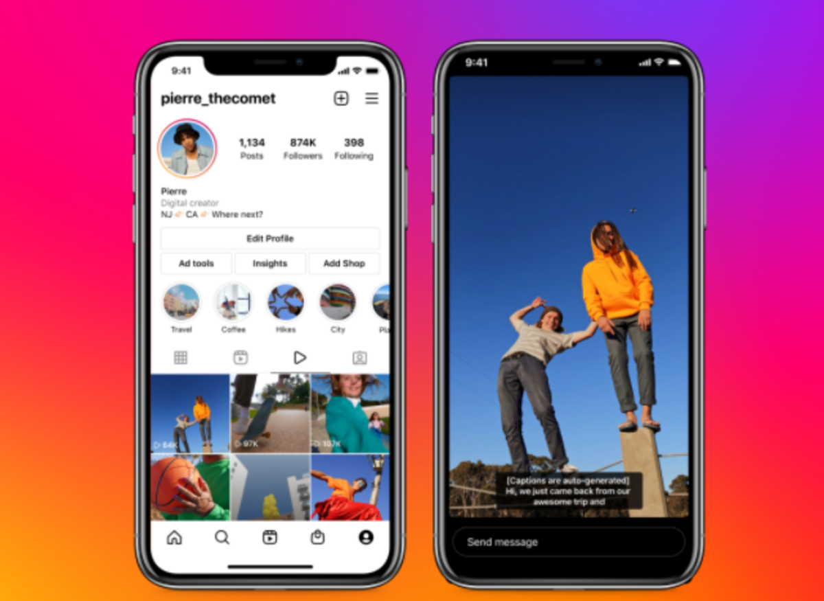 Així s'activen els subtítols als vídeos d'Instagram